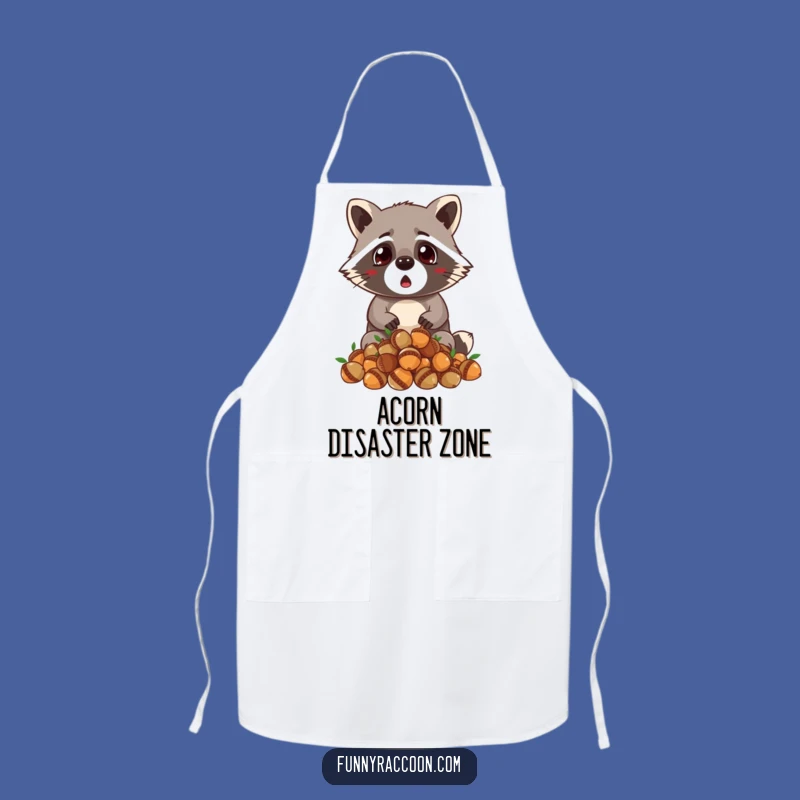 Funny Raccoon Apron for Acorn Collecting - Hilarious Kitchen Gift