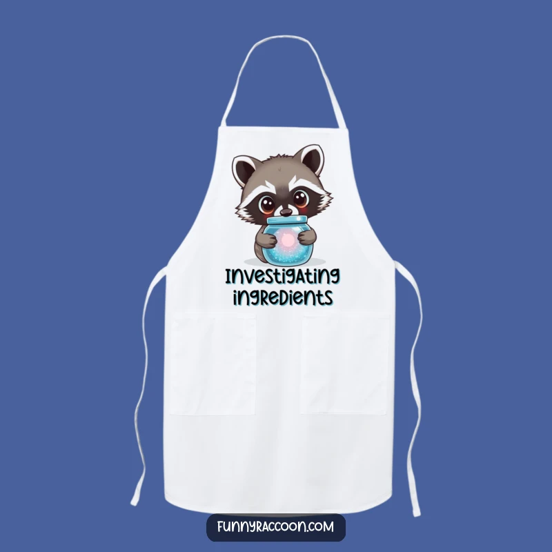 Funny Curious Raccoon Apron - Enchanting Style for the Kitchen