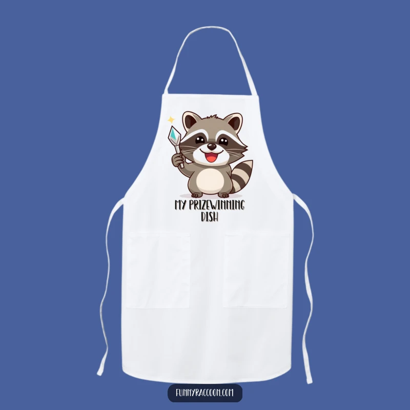 Funny Raccoon Treasure Apron: Cook with Victory and Charm in the Kitchen