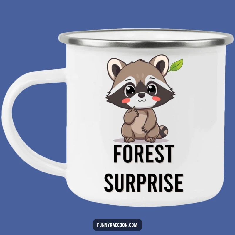 Funny Raccoon Nature Watch Camping Mug: Sip and Stare