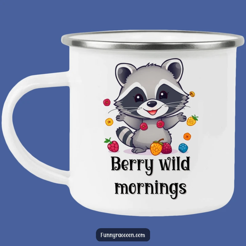 Funny Raccoon Camping Mug - Hilarious Berry Juggler for Outdoors
