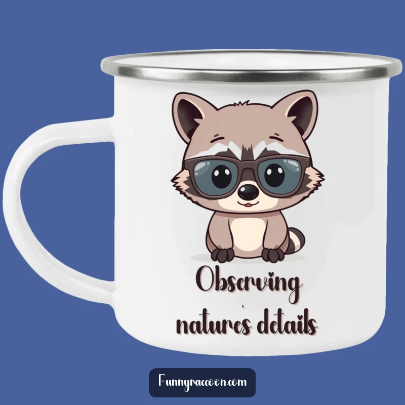 Funny Raccoon Glasses Camping Mug: Big Specs Outdoor Gear, Hilarious Gift