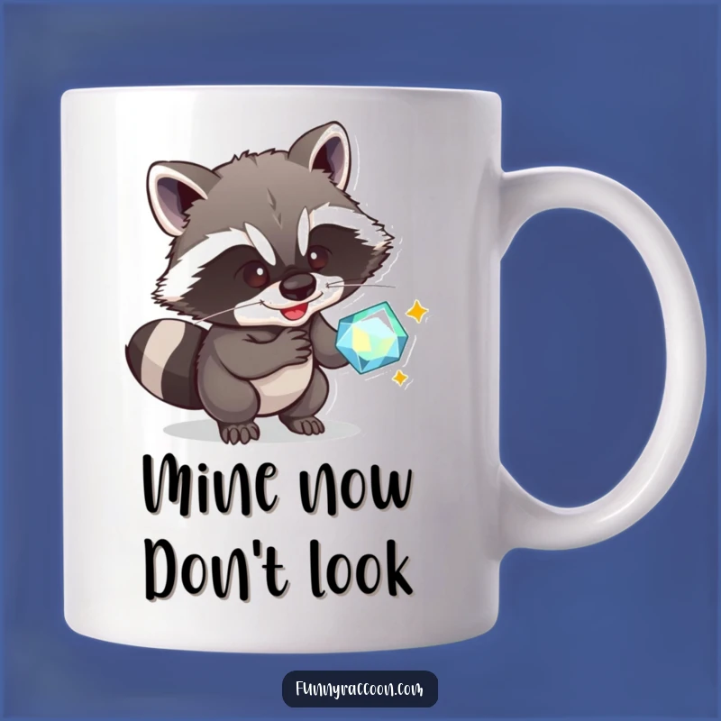 Funny Raccoon Gem Thief Mug: The Perfect Funny Gift for Mischief Lovers