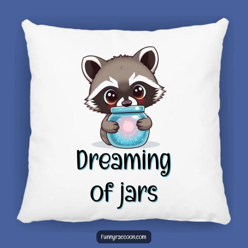 Funny Curious Raccoon Pillow - Soft and Hilarious Decor for Dreamers