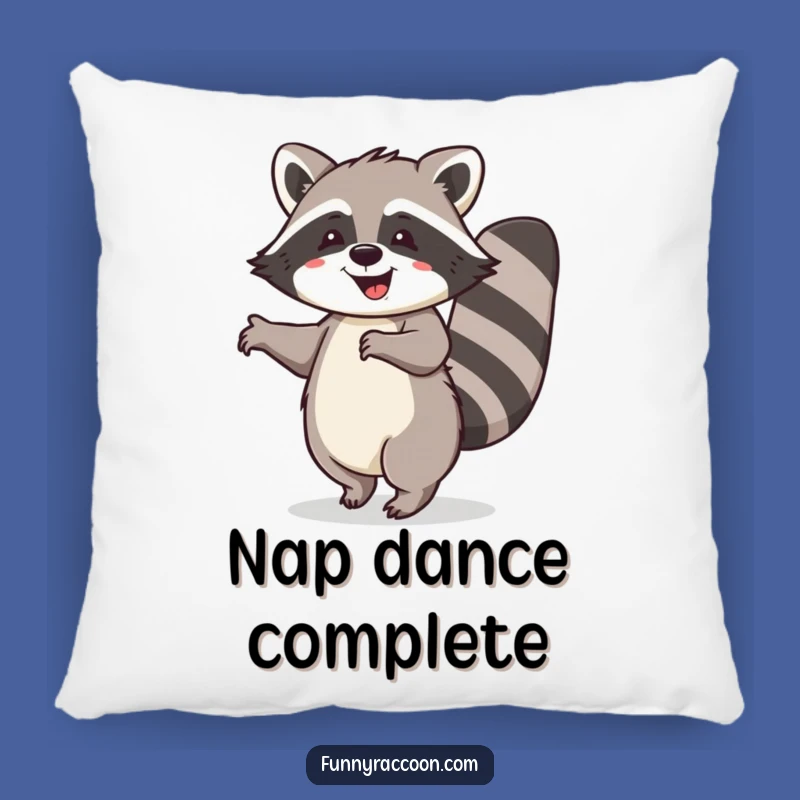 Funny Raccoon Dance Pillow - Comfy & Hilarious Joyful Accent