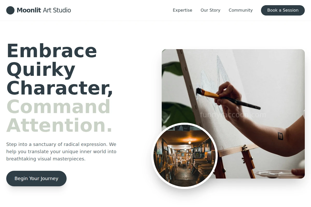 Moonlit Art Studio