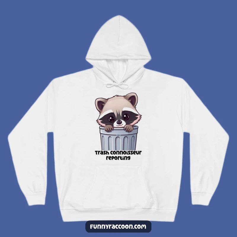 Cozy Funny Kawaii Raccoon Trash Hoodie: Warmth Meets Adorable Critter Charm