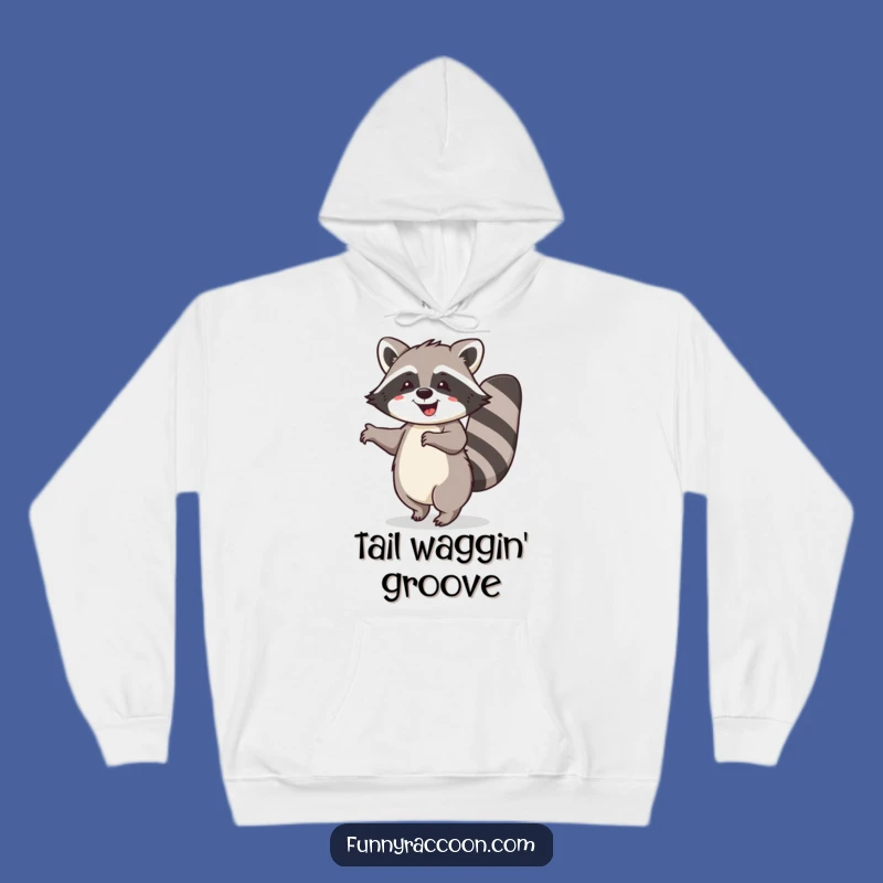 Cozy Funny Raccoon Dance Hoodie - Warm & Hilarious Joyful Gift