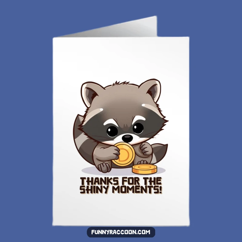 Free Printable Raccoon Thank You Card: Thanks for the Loot, Downloadable Gratitude