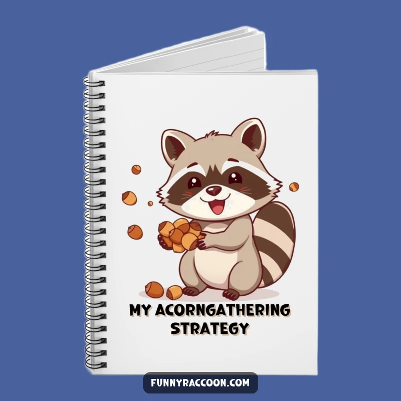 Funny Raccoon Acorn Juggling Notebook: Jot Down Ideas with This Playful Critter Journal