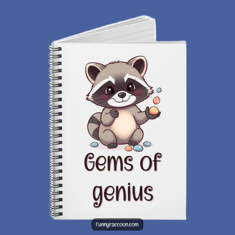 Funny Raccoon Pebble Juggling Notebook: Jot Down Ideas with Humor