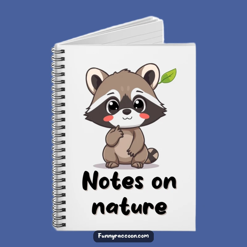 Funny Raccoon's Nature Journal Notebook: Capture Your Wonders