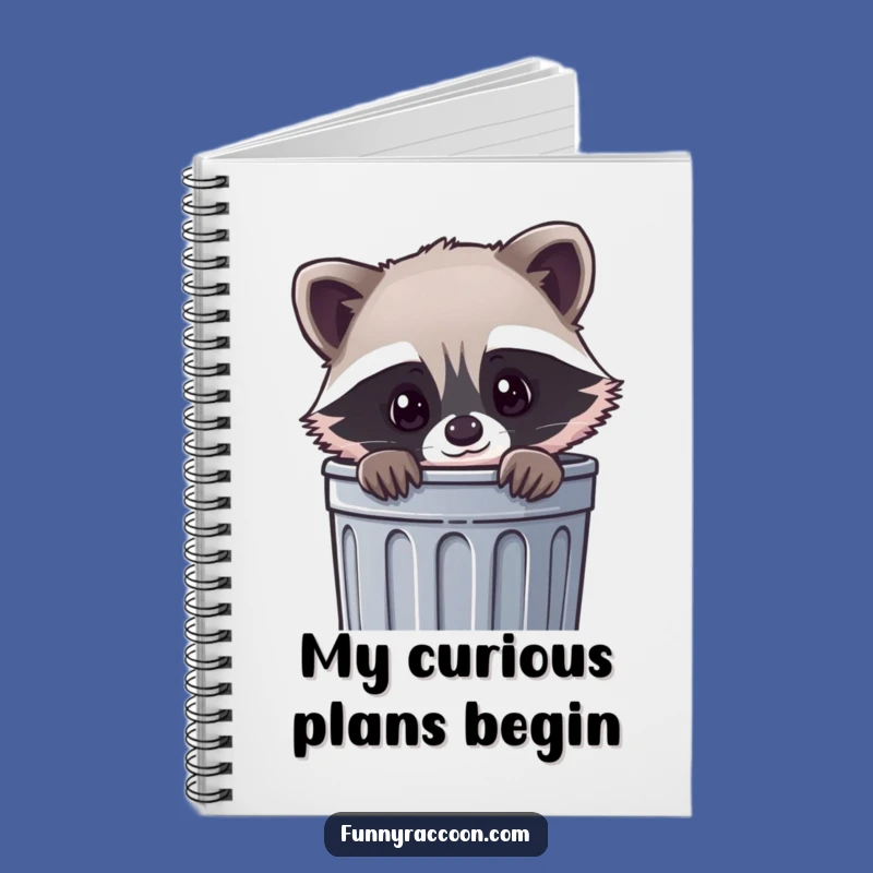 Funny Kawaii Raccoon Trash Notebook: Jot Down Ideas with This Cute Critter Journal