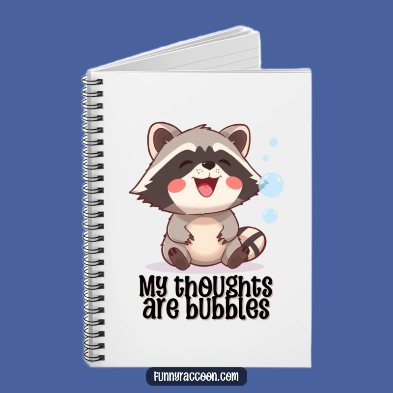 Funny Raccoon Bubble Notebook: Playful Journal for Your Thoughts, Hilarious Gift