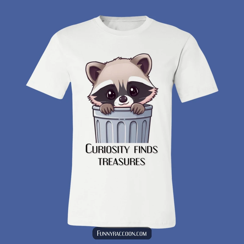 Funny Kawaii Raccoon Trash Tee: Show Off Your Cute Side with This Hilarious Critter Shirt