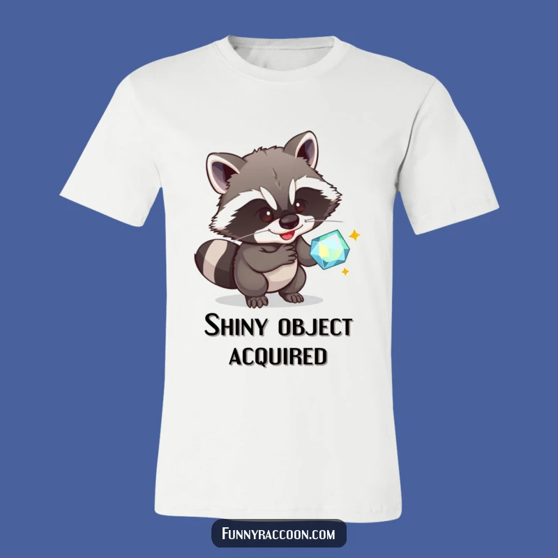 Funny Raccoon Gem Heist T-Shirt: A Hilarious Gift for Sly Characters