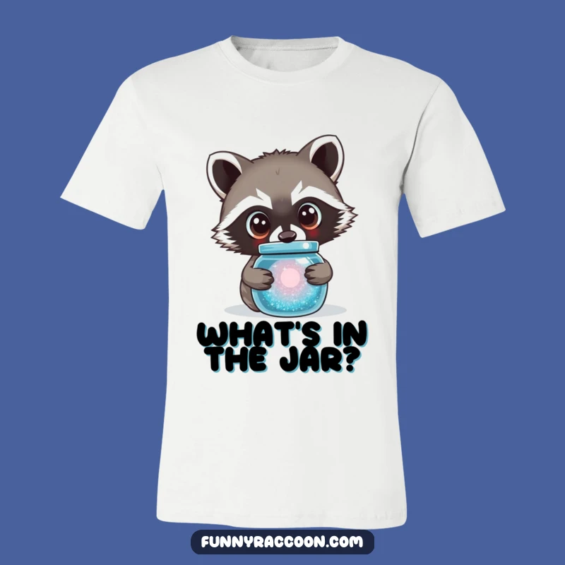 Funny Curious Raccoon T-Shirt - Wide-Eyed and Hilarious Animal Gift